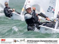 Joaquín Blanco mantiene el ritmo en el Europeo de Laser