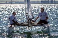 Juan Luis Páez, primer líder de la Copa de Andalucía de Catamarán