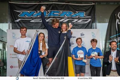 Los belgas Henri Demesmaeker y Frederique Van Eupen, campeones del mundo de Nacra 15 en Barcelona