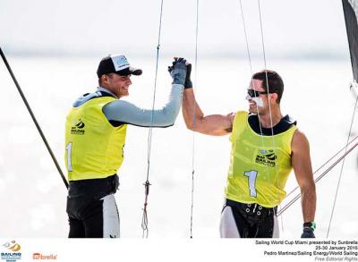 Oro para Botín/López Marra (49er) y bronce para Barreiros/Curbelo (470 M) en Miami