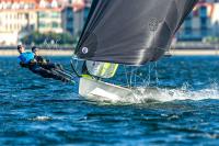 Patricia Suárez y María Cantero muestran su jerarquía en 49er FX y los gallegos Wizner y García aspiran al podio de 49er en el Nacional de Vilagarcía