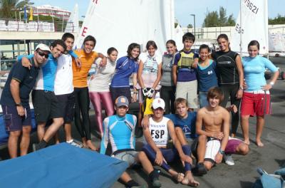 Pilar Caba, Maria Cantero y Antonio Martínez, ganan en optimist el trofeo Vomodoro 2009 del RCN de Gran Canaria