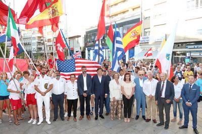 Vilagarcía se vuelca con los participantes del Europeo júnior de 420 y 470