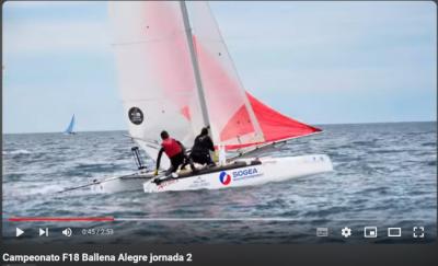 Vídeo Noticia: Campeonato F18 en La Ballena Alegre 2024. jornada 2