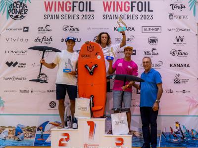 Ángel Candel ganador absoluto de las Wing Foil Spain Series 2023